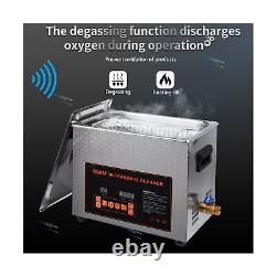 SQAU Ultrasonic Cleaner Machine 10L with Heater and Timer, Lab Proffessional