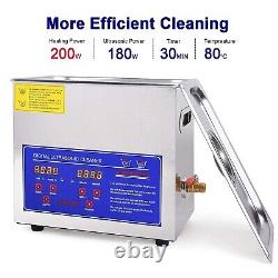 Seeutek Professional Ultrasonic Cleaner 6.5L with Digital Timer and Heater