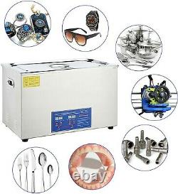 Stainless Digital Ultrasonic Cleaner 22L Timer ULTRA SONIC Cleaning Tank Basket