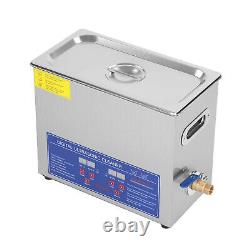 Stainless Steel 10L Digital Ultrasonic Cleaner with Drain Valve Basket