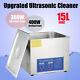 Stainless Steel 15l Liter Industry Ultrasonic Cleaner Heated Heater Withtimer