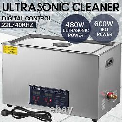 Stainless Steel Ultrasonic Cleaner 22L Timed Digital Cleaning Equipment With Timer