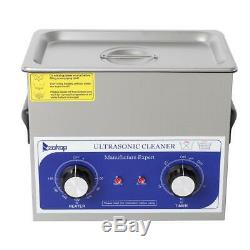 Stainless Steel Ultrasonic Cleaner 3L Liter Heated Heater withTimer Industry Labs