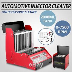 TQ-6C Fuel Injector Cleaner Tester WithCleaning Tank Injection Testing Ultrasonic