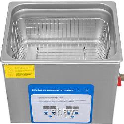 Ultrasonic Cleaner 10L 316 Stainless Steel 200w Heated Clean Glasses