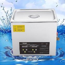 Ultrasonic Cleaner 15L, Ultra Sonic Cleaner with Digital Timer and Heater for