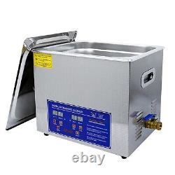 Ultrasonic Cleaner 2.5 Gal Professional Ultrasonic Cleaner 110V 10L 40kHz