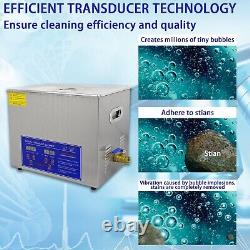 Ultrasonic Cleaner 3.3 Gal Professional Ultrasonic Cleaner 110V 15L 40kHz