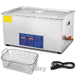 Ultrasonic Cleaner 30 L Liter Stainless Steel Industry Heated Bracket with Timer