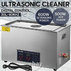 Ultrasonic Cleaner 30 L Liter Stainless Steel Industry Heated Clean Glasses