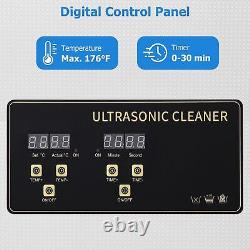 Ultrasonic Cleaner 30L Jewelry Glasses Cleaning Machine with Digital Timer 110V