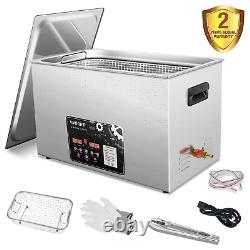 Ultrasonic Cleaner 30L Large Ultrasonic Cleaning Machine, Upgraded Adjustable Fr