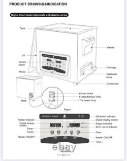 Ultrasonic Cleaner 30L with Heater and Timer Enpowiks