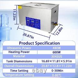 Ultrasonic Cleaner 5.8 Gal Professional Ultrasonic Cleaner 110V 22L 40kHz