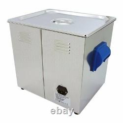 Ultrasonic Cleaner 9 Litre Professional Dial Tank Heated Ultrasonic Bath