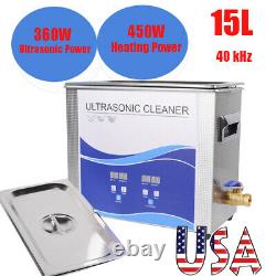 Ultrasonic Cleaner Cleaning Equipment Liter Industry Heated With Timer Heater