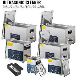 Ultrasonic Cleaner Dual Frequency 30L 22L 10L 6L 3L 2L 0.6L 28/40kHz Jewelry Lab