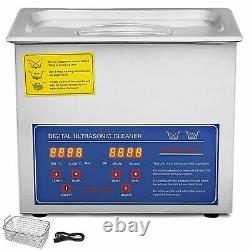 Ultrasonic Cleaner With Heater Timer For Dental Jewelry Watches Cleaning Machine