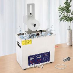 Ultrasonic Cleaning Machine Electric Ultrasonic Cleaner Stainless Steel 180W NEW