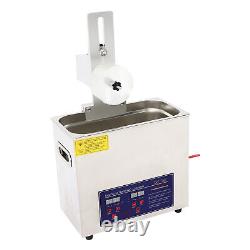 Ultrasonic Cleaning Machine Electric Ultrasonic Cleaner Stainless Steel 180W NEW