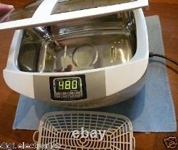 Ultrasonic Cleaning Machine + HEATING + Timer = Cleaner Jewelry Glasses Tools