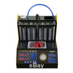 Ultrasonic Gasoline Petrol Fuel Injector Cleaner and Tester 220V 6 to 4 Cylinder