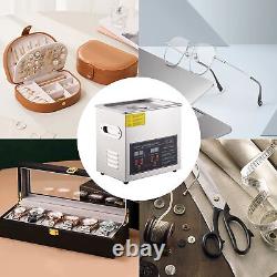 Ultrasonic Jewelry Cleaner Denture Glass Watch Ring Bath Tank Cleaning Machine