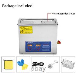 Ultrasonic cleaner 10 liter with timed heater function for US