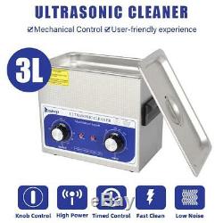 Upgrade 3L Ultrasonic Cleaner Kit Ultra Sonic Bath Timer Jewellery Cleaning Tool