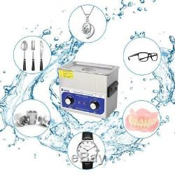 Upgrade 3L Ultrasonic Cleaner Kit Ultra Sonic Bath Timer Jewellery Cleaning Tool