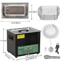 Upgraded Ultrasonic Cleaner Cleaning Equipment 6L-30L Industry Heated With Timer