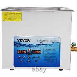 VEVOR 10L Ultrasonic Cleaner Jewelry Cleaning Machine with Digital Timer & Heater