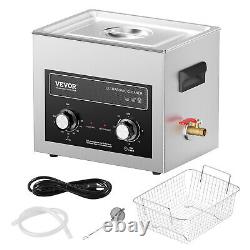 VEVOR 10L Ultrasonic Cleaner with Heater Timer & Basket Digital Sonic Machine