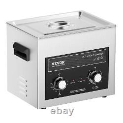 VEVOR 10L Ultrasonic Cleaner with Heater Timer & Basket Digital Sonic Machine