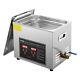 Vevor 10l Ultrasonic Cleaner With Timer Heating Machine Digital Sonic Cleaner