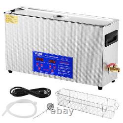 VEVOR 10L Ultrasonic Gun Cleaner 300W Ultra Sonic Cleaner Timer Heater Basket