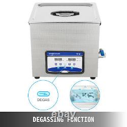 VEVOR 20L Ultrasonic Cleaner Metal Cleaner Dual Sonic Power Switch withDegas Timer