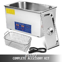 VEVOR 22L Ultrasonic Cleaner Stainless Steel Industry Heated with Heater & Timer