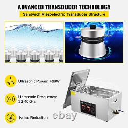 VEVOR 22L Ultrasonic Cleaner with Timer Heating Machine Digital Sonic Cleaner