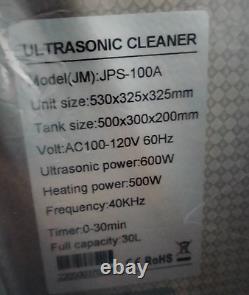 VEVOR 30L Ultrasonic Cleaner 1100W Digital Pro Control withHeater & Timer aj