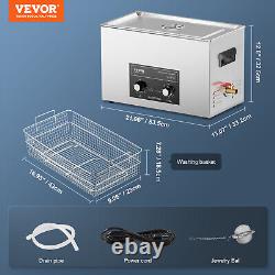 VEVOR 30L Ultrasonic Cleaner with Heater Timer & Basket Digital Sonic Machine