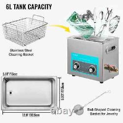 VEVOR 6L Electric Ultrasonic Cleaner Portable Washing Machine Lave-Dishes Ultras