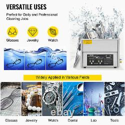 VEVOR 6L Ultrasonic Cleaner Stainless Steel Digital Jewerly Watch Clean with Timer