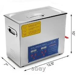 VEVOR 6L Ultrasonic Cleaner Stainless Steel Industry Heated Heater withTimer