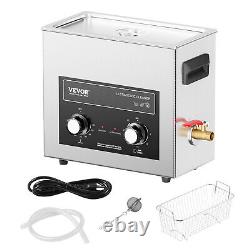 VEVOR 6L Ultrasonic Cleaner with Heater Timer & Basket Digital Sonic Machine