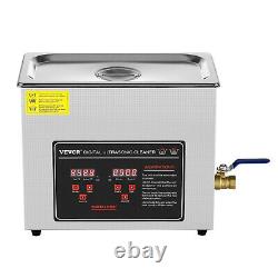 VEVOR 6L Ultrasonic Cleaner with Timer Heating Machine Digital Sonic Cleaner