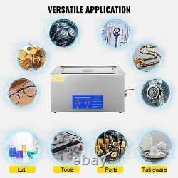 VEVOR New 22L Ultrasonic Cleaner Stainless Steel Industry Heated Heater withTimer