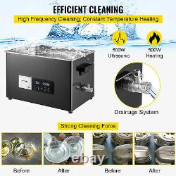 VEVOR Touch Ultrasonic Cleaner Ultrasonic Cleaning Machine30L Stainless Steel