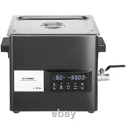 VEVOR Ultrasonic Cleaner 10L Jewerly Cleaner Touch Screen Control withTimer Heater