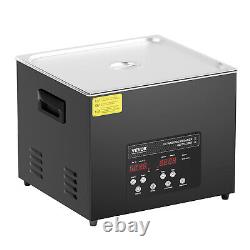 VEVOR Ultrasonic Cleaner 15L Cleaning Machine with Timer Heater & Basket 360W